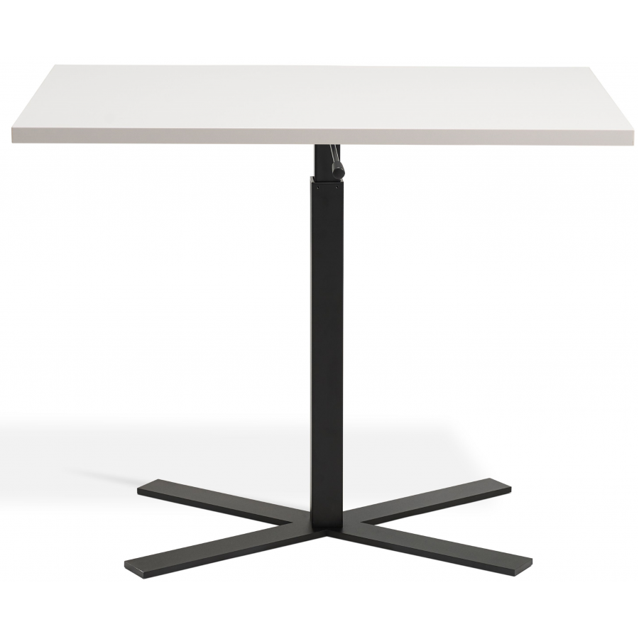 Boost Gas Lift Single Leg Table for Rectangular Tops